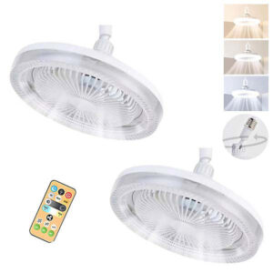 Bextsrack Ventilador Techo LED 3 Niveles 3 Tonos 26x18 cm
