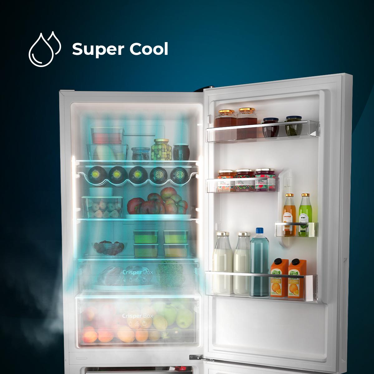 Cecotec Bolero CoolMarket Combi 322 Glass White D Frigorífico - Imagen 10