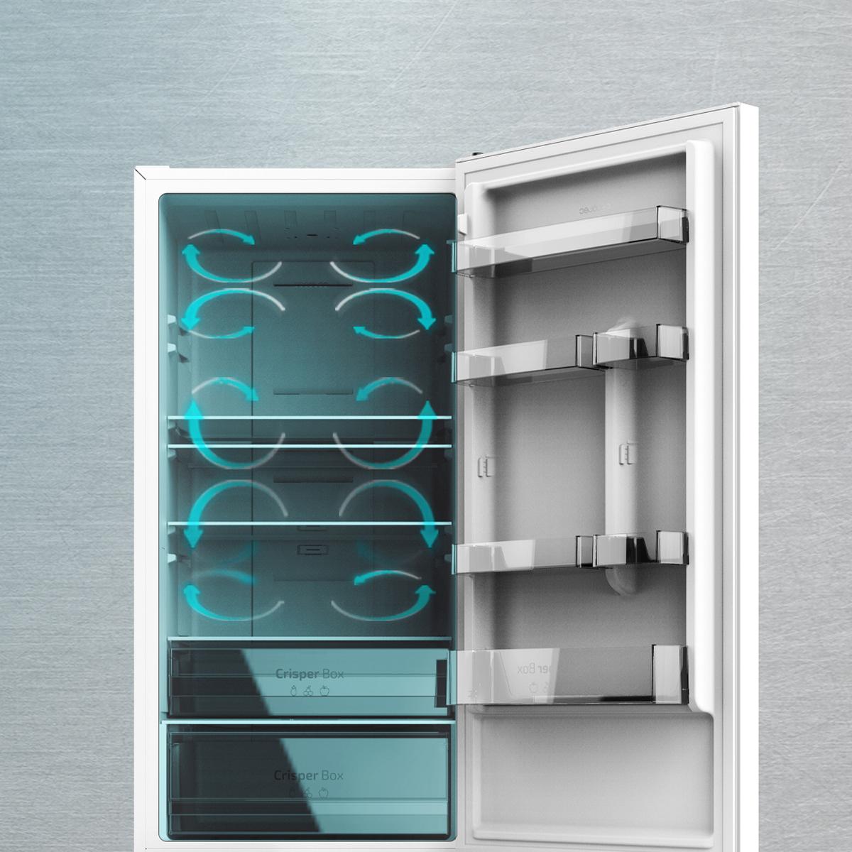 Cecotec Bolero CoolMarket Combi 322 Glass White D Frigorífico - Imagen 6