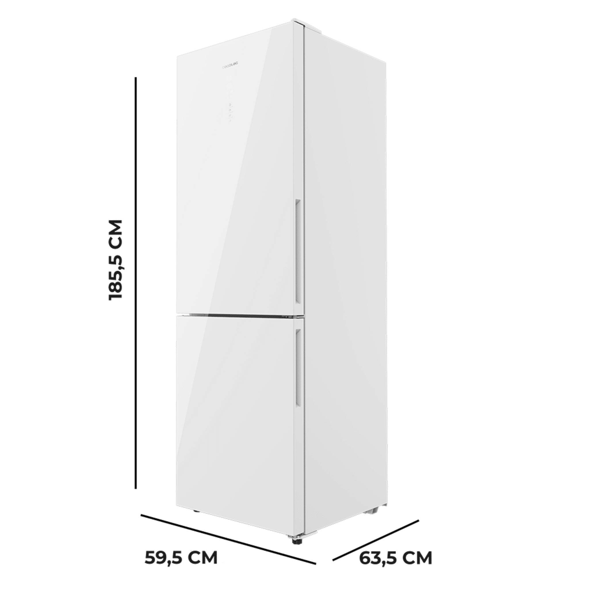 Cecotec Bolero CoolMarket Combi 322 Glass White D Frigorífico - Imagen 2