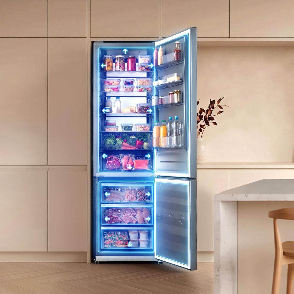 Cecotec Bolero CoolMarket Frigorífico Combi Inox 405 L - Imagen 11