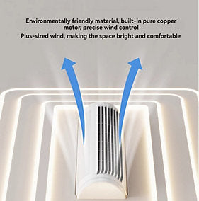Bextsrack Ventilador de Techo Sin Aspas LED 180W 105×65 cm - Imagen 4