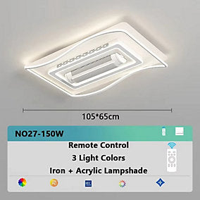 Bextsrack Ventilador de Techo Sin Aspas LED 180W 105×65 cm - Imagen 5