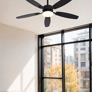 Nettlife Ventilador de Techo con Iluminación LED Silencioso 23W Negro 125 cm