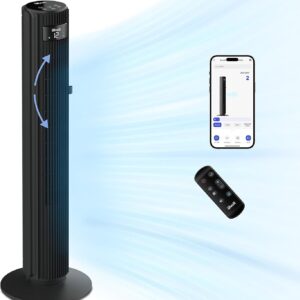 Nature Pro Ventilador de Columna Silencioso 25dB 108 cm WiFi