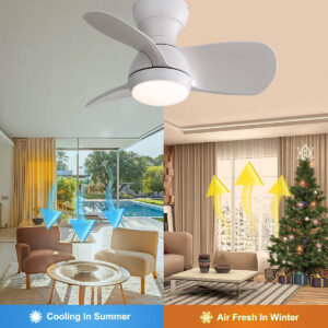 ProximaX Ventilador De Techo LED 18W 3 Tonos 23" Blanco