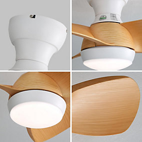 Ventilador de Techo 23" LED 18W 3 Tonos Blanco - Imagen 6