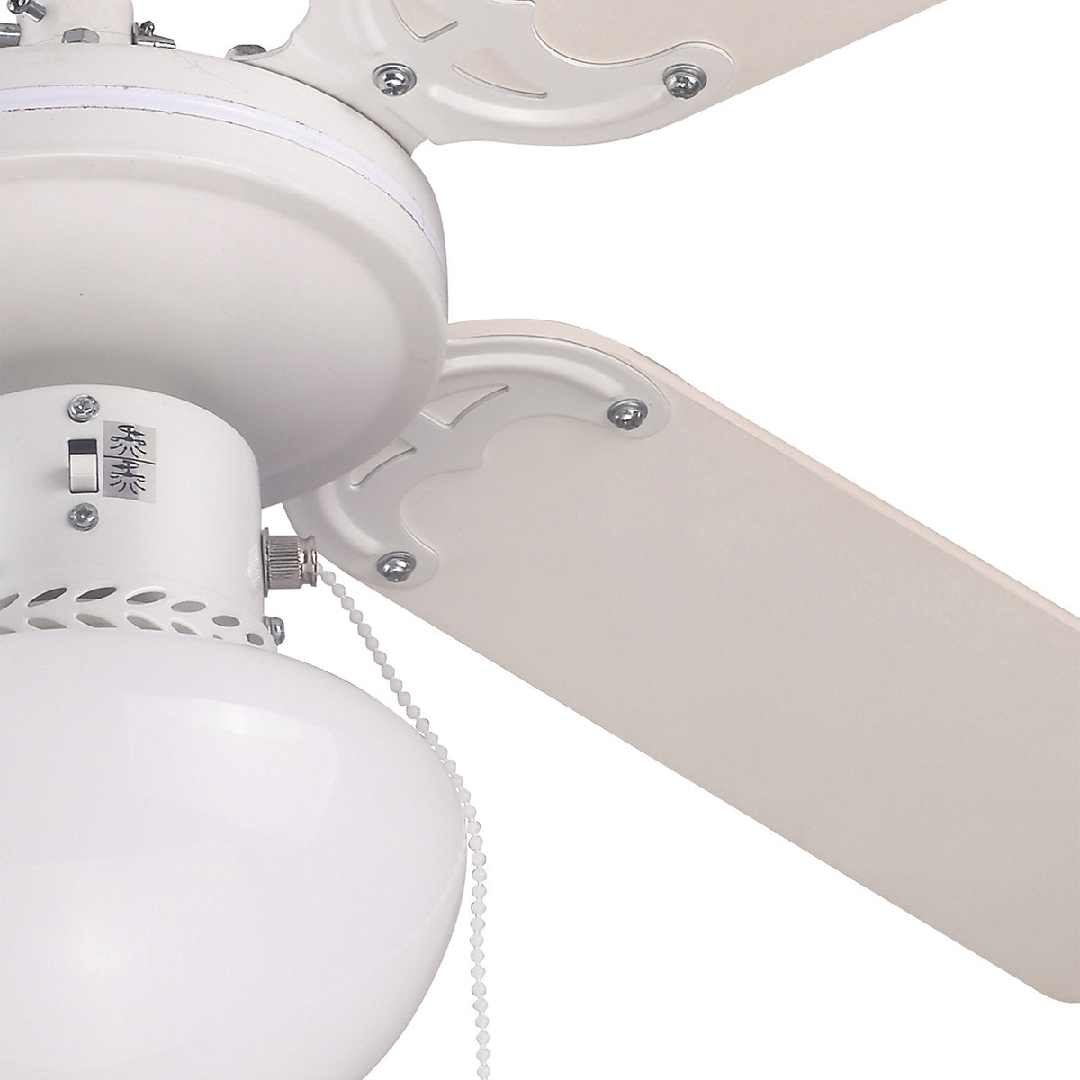 Ventilador de Techo con Iluminación Blanco para Habitaciones hasta 8 m² - Imagen 4
