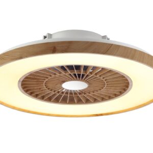 Seynave Marielo Ventilador de Techo LED 60 cm Efecto Madera