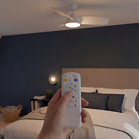 Ventilador GoodHome de Techo LED 107 cm - Mando - Imagen 12