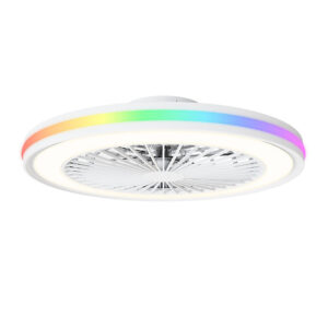 Seynave Sergio Ventilador de techo LED RGB Blanco Ø46 cm