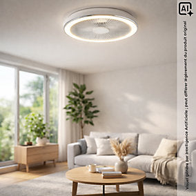 Voltman Cosmo Ventilador de Techo LED 40W Blanco 55 cm - Imagen 7