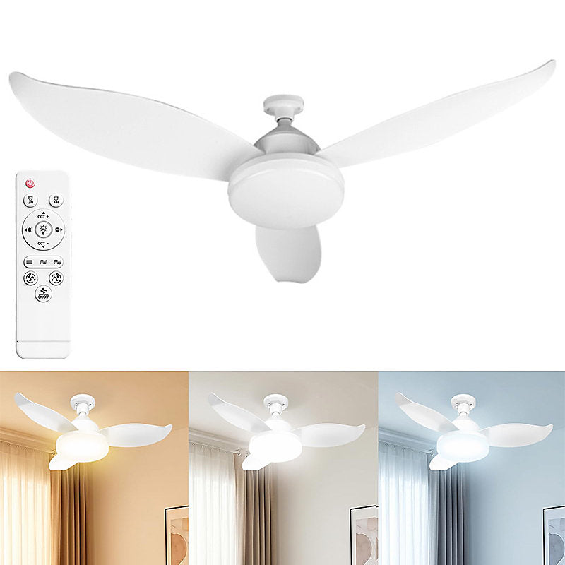 Ventilador Techo Luminoso Moderno 91,5 cm Tricolor Con Control Remoto E27 - Imagen 10
