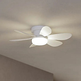 EgloClovely Ventilador de Techo LED Blanco Ø52 cm Control Remoto
