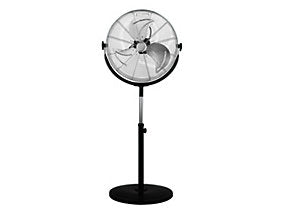 Ventilador industrial sobre pie 120W con altura regulable