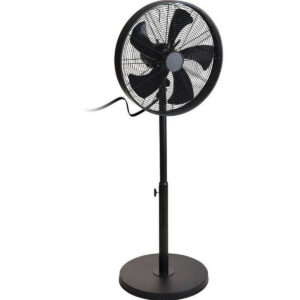 Excellent Houseware Ventilador de Pie Oscilante 3 Velocidades Negro