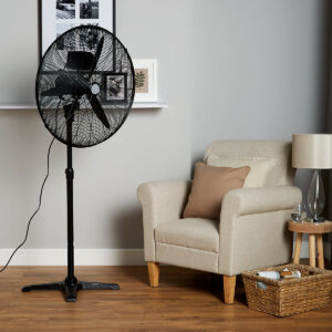 Ventilador de Pie Oscilante Blyss SFSI-600NW2 Altura Regulable Negro